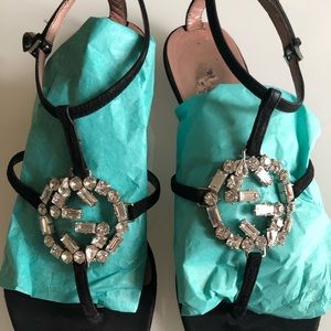 GUCCI ‘GG’ Crystal Thong Sandals SOLD SOLD